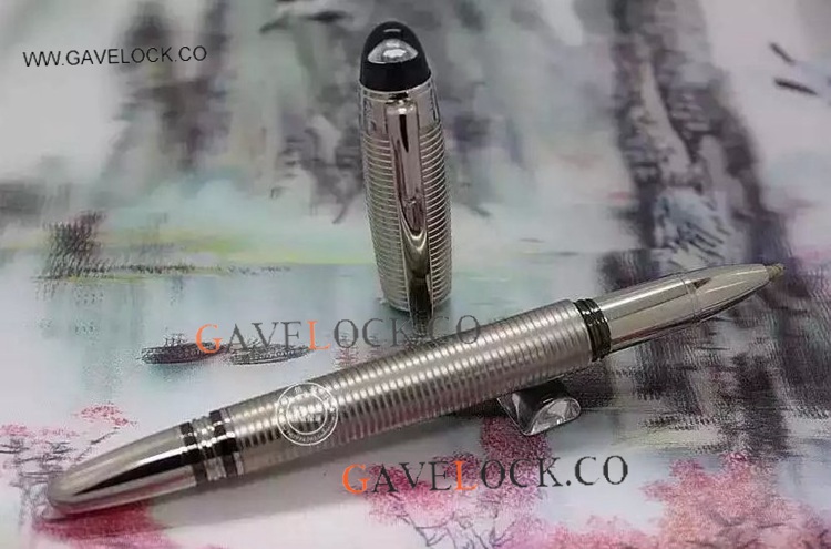 Knock Off Mont Blanc Pens Starwalker Silver Rollerball Pen
